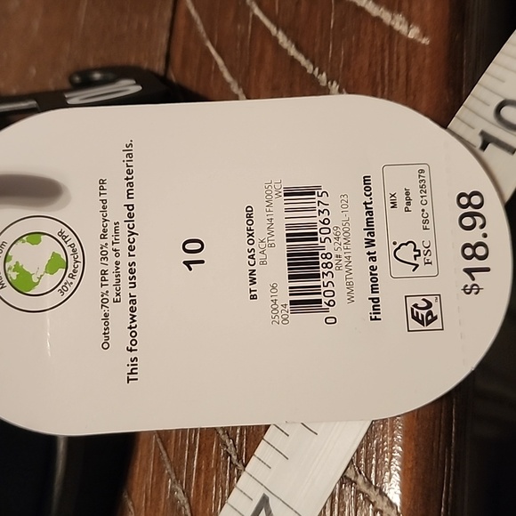 Toddler Boys Black Shoes Velcro - Picture 4 of 4